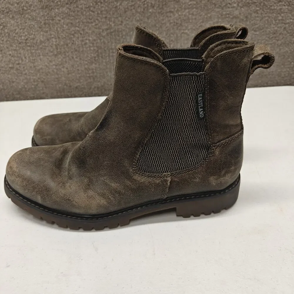 Eastland Ida Chelsea Women's Boot Size 8.5 Rustic Brown Faded